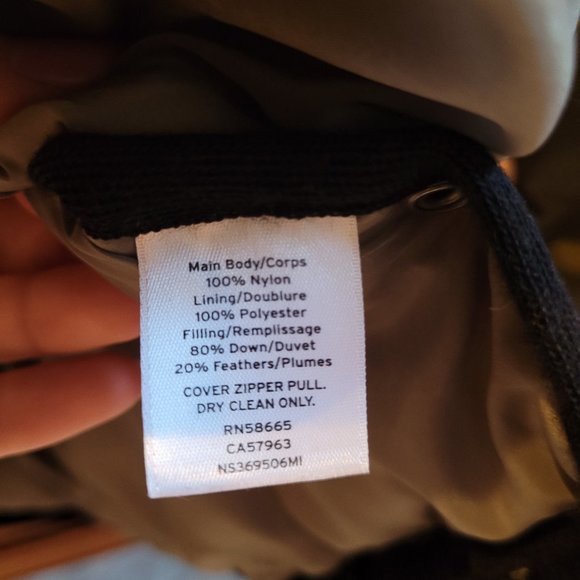 Nordstrom Signature Olive Green Down Bomber Puffer Jacket Coat Size Small - Picture 5 of 7